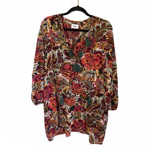 Meghan LA Floral Shirt Dress Kimono